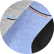 Extra breite Herrensocken Streifen mix