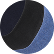 Baumwollsocken antibakteriell schwarz-blau-mix