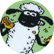 Shaun das Schaf mit Keks Socken Bio-Baumwolle Made in Germany grün