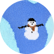 Wintersport Motiv-Socken Sessel-Lift Skifahrer Baumwolle