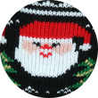 Thermo Hütten-Socken Weihnachtsmann-Motiv