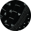 Damen Socken Bio-Baumwolle Apollo Muster Ringel Herzen Sterne schwarz-mix