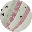 Damen Socken Bio-Baumwolle Apollo Muster Ringel Herzen Sterne beige-altrosa-mix
