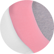 Kurzsocken ohne Gummidruck Camano pink grau weiß mix