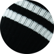 Crew Socks Tennis-Sportsocken Baumwolle schwarz weiße Ringel