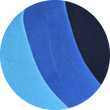 Bambus-Kurzsocken Rollrand blau-mix
