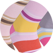 Damen Ringelsocken Baumwolle