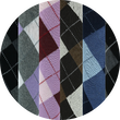 Damen-Kniestrümpfe Baumwolle Karo-Design