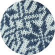Norwegersocken Wolle Sternmuster Made in Germany natur-jeans
