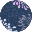 Damensocken Bio-Baumwolle Made in Germany Pusteblume blau-style