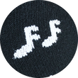 Notenschlüssel Musik Sneaker Socken Baumwolle
