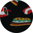 Hamburger Motiv Socken Fast Food