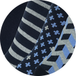Herrensocken Baumwolle Trend Blue