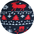 Weihnachtssocken Bio-Baumwolle Rentier- Schneemannmotive Made in Germany rot