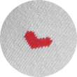 Herzen Socken weiß