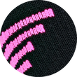 Bambus Sport-Socken Feature-Zonen schwarz-neon-pink