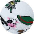 Österreich Motivsocken weiß