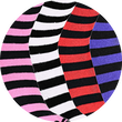 Zehen-Trenn-Socken mit Ringel