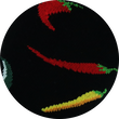 Hot Chili Motiv Socken Peperoni Design Baumwolle