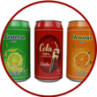 Cola Limonade Motiv-Socken in Blechdose Apollo