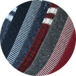 Jeans-Herrensocken Baumwolle Apollo rot blau