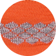 Trekking-Outdoor Kurzsocken Wolle Coolmax Made in Germany orange-grau