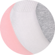 Dicke Tennis-Sportsocken Baumwolle Apollo rosa-grau-weiß-mix