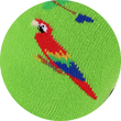 Motivsocken kunterbunte Papageien