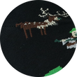 Wald Jagd Motiv Socken Baumwolle