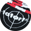Tatort Socken Einschusslöcher Zielscheibe Made in Germany schwarz