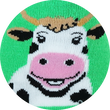 Kühe Motivsocken Crazy Cows Cowboys Cowgirls
